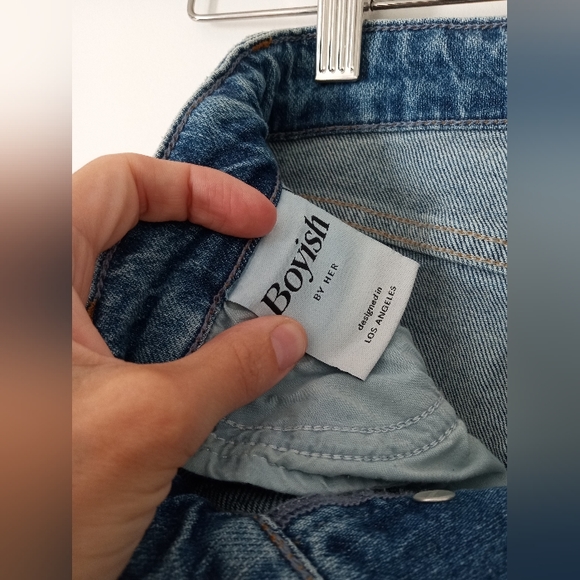 NWOT Boyish The Mikey Jean- Mirror Blue, Size 22 - Picture 6 of 9